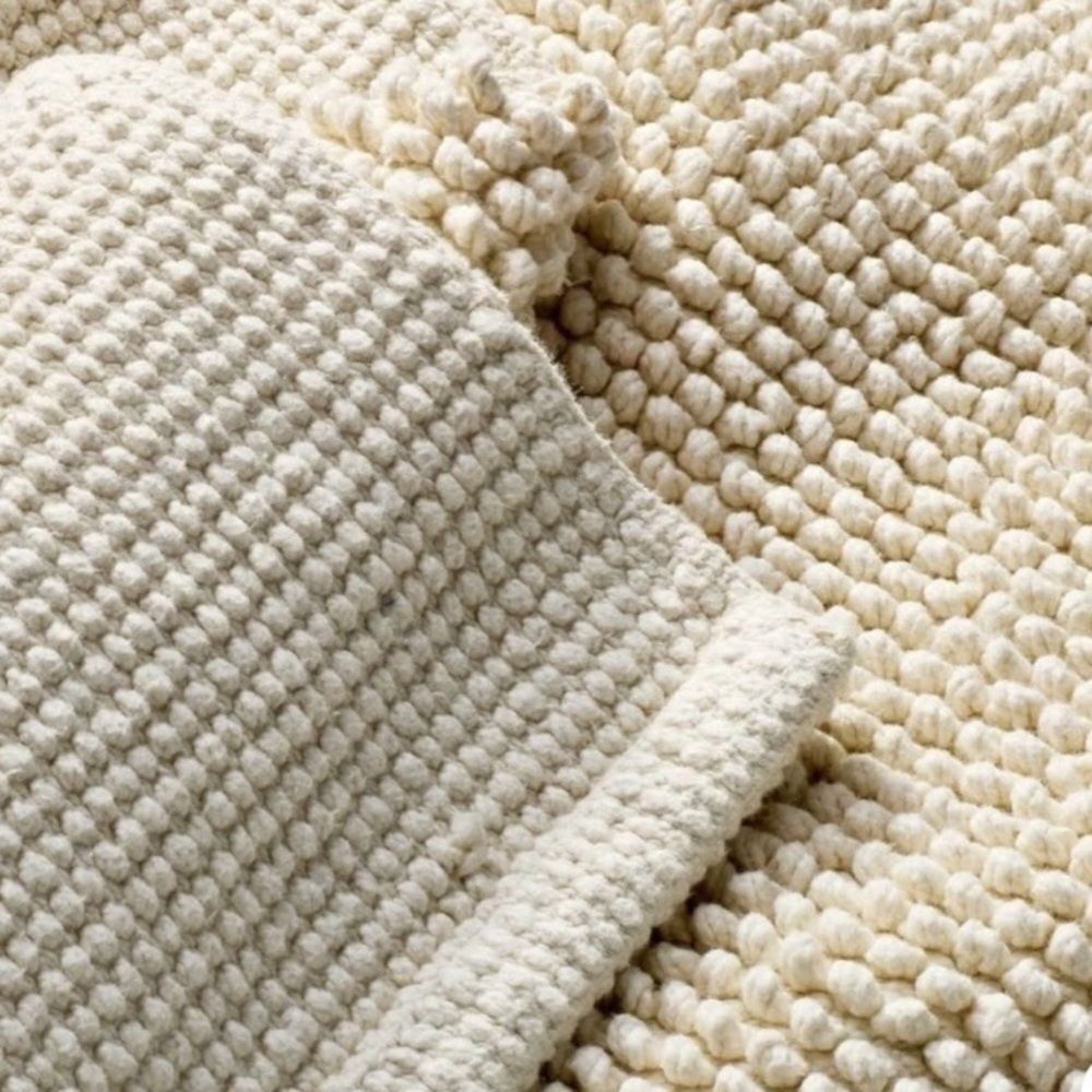 Casaluna Textured Cream Bath Mat 21x32” Rug - Picture 3 of 7